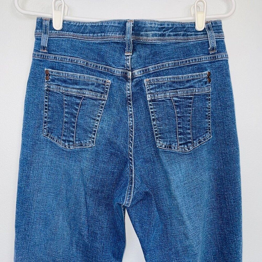 Vintage Y2K Lee Womens 12 Jeans Blue Comfort Waistband Stretch Straight Leg